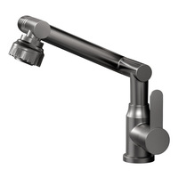 Mitigeur thermostatique robinet de lavabo chaud et froid Poignée de montage sur pont Robinet de lavabo à capteur Robinet de salle de bain