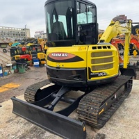 Mini-excavatrice hydraulique sur chenilles Yanmar Vio55 d'occasion, importée du Japon, 5,5 tonnes, à bas prix