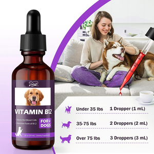 ויטמין <span class=keywords><strong>b12</strong></span> מטיקובאלאמין טיפות לכלבים-ספיגה מהירה תמיכה חיסונית בטוחה מטפלת בבלב מגביר את תאי הדם האדומים - Product Image 4