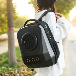 Cat Space Capsule <b>Backpack</b> Frosted White Pc1680 Transparent Window Large Capacity <b>Pet</b> <b>Carrier</b> Travel Bag - Product Image 4