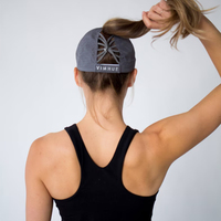 Casquettes de baseball personnalisées pour femmes avec queue de cheval trou haut large bord casquette d'été pour les sports de plein air casquette à visière chapeau queue de cheval haut
