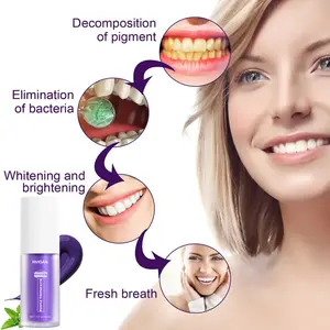30Ml ยาสีฟันยาสีฟันฟอกสีฟันเคลือบฟันการดูแลการปนเปื้อนสีC Orrector V34 ปากสด