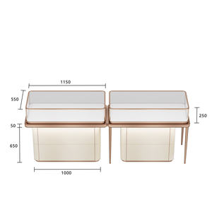 <span class=keywords><strong>Vitrina</strong></span> de Exhibición de Joyería de Lujo y Belleza, Fabricada Directamente en Fábrica, Mostrador Central de Exhibición, <span class=keywords><strong>Vitrina</strong></span> de Vidrio para Joyería - Product Image 5