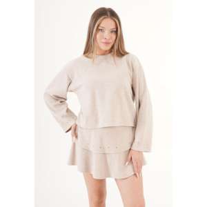 Falda de Gasa Tejida a Crochet al por Mayor con Adornos de Diamantes, Talla Grande, para Uso Diario/Fiestas, con Decoración de Cremallera para Bodas y Fiestas - Product Image 4