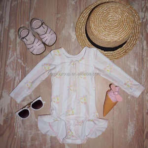 Traje de baño personalizado para niños OEM Fabricantes MOQ bajo Ropa de Playa Linda para niñas Traje de baño para Niños Americanos Traje de baño - Product Image 3