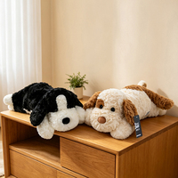 Boneka Anjing Tidur Grosir 45cm, Boneka Anak Anjing Lembut dan Halus, Teman Tidur Anak, Dekorasi Rumah, Kado Ulang Tahun