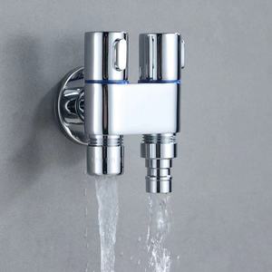 Vanne d'angle à double contrôle Accessoires de robinet en <span class=keywords><strong>acier</strong></span> inoxydable Vanne d'angle pour salle de bain cuisine Toilette Vanne en nylon <span class=keywords><strong>Bobine</strong></span> - Product Image 3