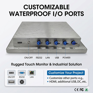 Industrielle Touch Panel PC Panel Mount Embedded Ipc 15 17 19 Zoll Fanless IP65 Wasserdichte I7 CPU Linux Computer - Product Image 6