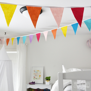 <span class=keywords><strong>Guirlande</strong></span> de fanions colorés réutilisables pour festivals, mariages et décorations extérieures - Product Image 3