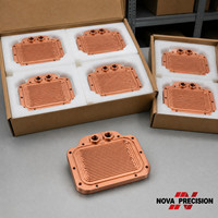 Plaque de refroidissement liquide en aluminium usinée CNC sur mesure OEM, plaque froide en cuivre à microcanaux pour le refroidissement des serveurs GPU de centre de données IA ODM