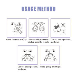 Tiras Nasales Anti-Ronquidos Eficaces, Finas y Transpirables, de Tela No Tejida, Certificadas ISO/CE, Parches Corporales para Uso Nocturno - Product Image 5