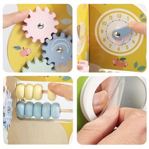 Blocs éducatifs amusants en forme d'arbre, cube d'activités en bois, jouets Montessori pour garçon et fille de 1 an, cadeaux d'anniversaire - Product Image 6