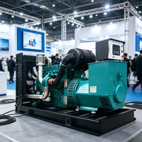 Generator Diesel Weichai 100-500KW dengan Radiator Besar dan Starter Elektrik Tipe Open Frame