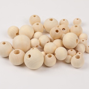 Espaciador sin terminar de varios tamaños, cuentas de madera Natural, pulsera, accesorios de joyería - Product Image 2