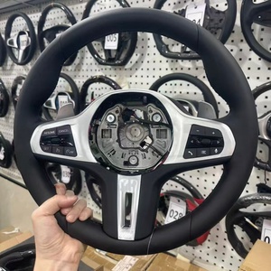 Volant de <span class=keywords><strong>voiture</strong></span> pour BMW G30 G31 G20 G80 G21 G81 G22 G30 G31 G32 G11 G12 G14 G15 G16 G01 G87 Classics, volant en cuir - Product Image 1