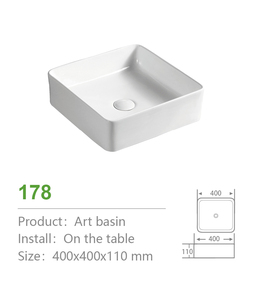 Vasque de salle de bain moderne en céramique, <span class=keywords><strong>mini</strong></span>, ronde, à poser sur comptoir, blanc brillant, compacte, résistante aux taches - Product Image 4