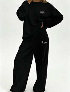 Traje casual de mujer de algodón puro de alta calidad OEM, listo para usar, en colores dulces, relajado y elegante. - Product Image 2