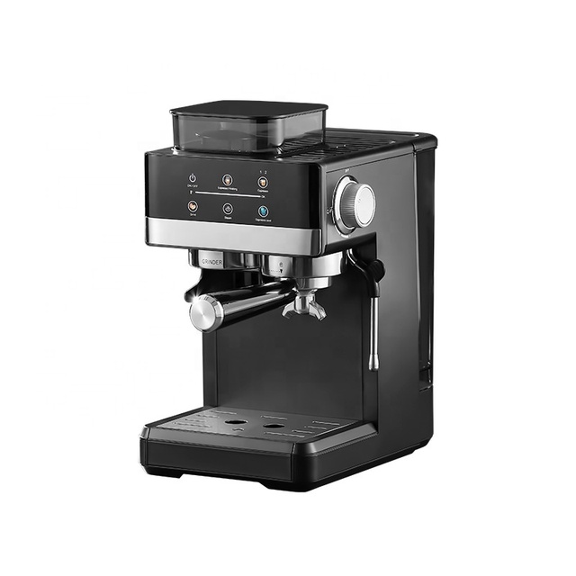 Small Household Espresso Machine Automatic Hot/Cold Double Extraction Grinding Electric for EU/US Foreign Trade Coffee Brewing