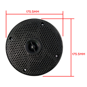 Competitive marine accessory AVT Boat <b>Stereo</b> Marine <b>System</b> H804+ Hasda 5104 4'' Waterproof Black IP66 Marine Speakers - Product Image 2