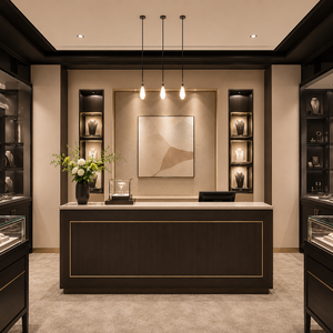 Customizable Luxury <b>Watch</b> Showcase Anti Theft Display Cabinet For <b>Watch</b> Boutique And Jewelry Store Interior - Product Image 3