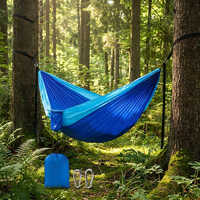Hamac de parachute portable et léger, pliable, pour camping, randonnée, plage, balançoire, en nylon durable, logo personnalisé, OEM, tout inclus