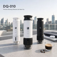 Machine à café électrique sans fil portable pour dosettes Nespresso et café moulu, idéale pour l'extérieur et le bureau