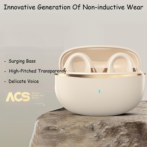Écouteurs sans fil à clip d'oreille Bluetooth à conduction osseuse, haute qualité sonore, sportifs, avec suppression du bruit, sans fil, TWS - Product Image 3
