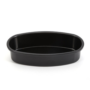 Moule à pâtisserie ovale en acier au carbone robuste avec fond amovible pour la préparation de cheesecakes et de gâteaux au fromage à la crème - Product Image 3