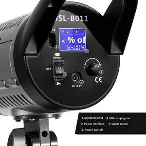 Illuminazione LED Fosoto per Video, Streaming <span class=keywords><strong>Live</strong></span> e Fotografia, Luce Solare Costante, Riempimento Morbido per Streaming <span class=keywords><strong>Live</strong></span>, Realizzato in Plastica - Product Image 5