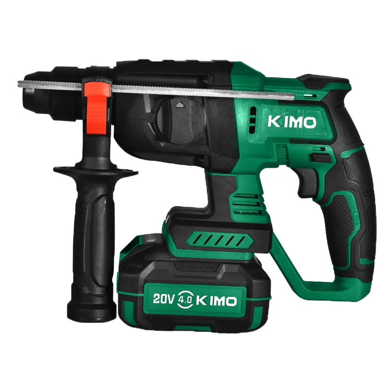 KIMO Customized Rechargeable Lithium Cordless Hammer Drill Professional Brushless Drilling Impact Hammer