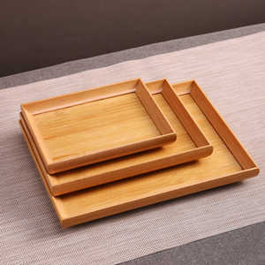 Bandeja Cuadrada de Bambú Mystic Arts 2321A, Nueva Bandeja de Servir de Estilo Chino para Té, Frutas, Barbacoa, Restaurante, Hotel - Product Image 2