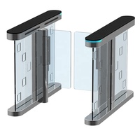 Barrière tournante automatique à haut débit avec construction en acier inoxydable 304, code RFID et QR, fournie directement par l'usine