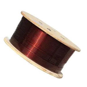 Bobina plana del alambre de cobre esmaltado de la bobina de cobre para el transformador de alta frecuencia