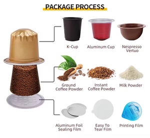 Machine de remplissage de capsules de café <span class=keywords><strong>Nespresso</strong></span>, haute vitesse, automatique, multifonctionnelle, emballage plastique pour boissons, matériau SUS304 - Product Image 2