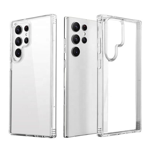WOWCASE New Arrived Clear Phone Case Transparent Wireless Charging Magnetic Case for Galaxy S23 S23 Ultra
