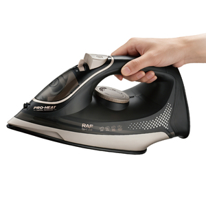 Fer à vapeur électrique RAF R.18003 2200 W avec semelle en céramique nano, réservoir d'eau de 380 ml, pulvérisation d'eau, vapeur pulsée, vapeur verticale, entretien des vêtements - Product Image 3