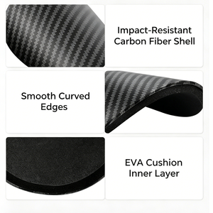 Protectores Portátiles de Fibra de Carbono, Impresos en Negro, de Plástico Duro, Mini, para Sublimación, Protección Integral, Ligeros, con Cierre Deslizante - Product Image 4