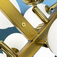 Lustre suspendu personnalisé pour salon, hall de villa, en verre exquis, design haut de gamme, motif grappe de raisin