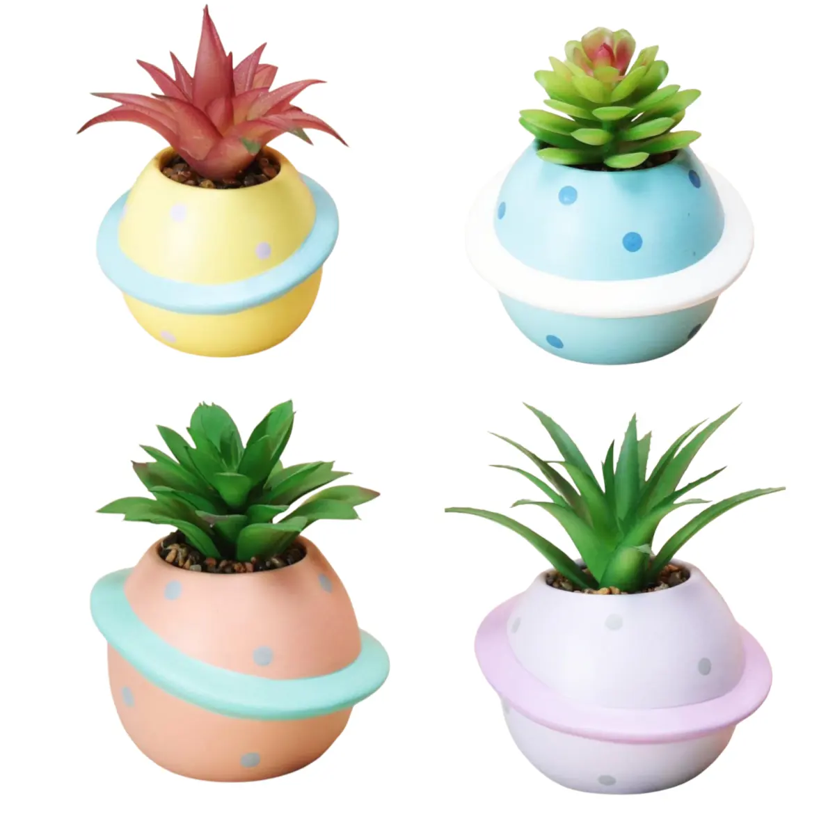 Cosmic Galaxy ceramic pots for plants Succulent Planter Cute and Fresh Literary Decorative Pot Gardening Terracotta pot