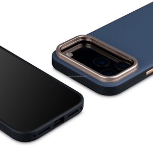 Étui en cuir véritable de luxe pour <span class=keywords><strong>iPhone</strong></span> 18, <span class=keywords><strong>coque</strong></span> antichoc magnétique avec support pliable - Product Image 4