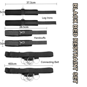 BANSEY Iron Bondage Stand with Bed Restraint Strap Set and Cuffs Balancoire avec support Letto bondage Cama de sujecion - Product Image 4