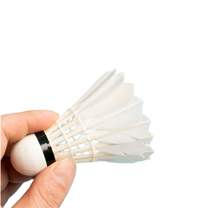 Volante de Bádminton de Corcho de 2 Capas, Alta Durabilidad y Velocidad Constante para Jugadores Avanzados, Pelota de Plumas de Ganso - Product Image 1