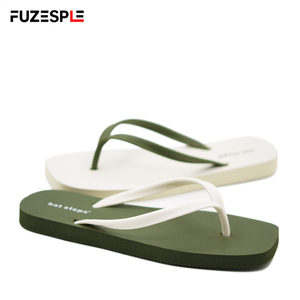 Chanclas de Playa para Mujer, Diseño Simple con Punta Cuadrada, Bloques de Color Modernos, Transpirables, Antideslizantes, Suaves, para Uso Diario en Verano - Product Image 2
