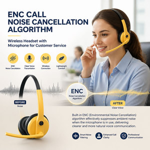 Auriculares Inalámbricos con Cancelación de Ruido ENC para Oficina, Micrófono con Cancelación de Ruido para <span class=keywords><strong>Call</strong></span> <span class=keywords><strong>Center</strong></span>, de Fábrica OEM ODM Shenzhen Linx - Product Image 2