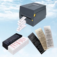 Mesin Cetak Pita Satin Digital 300DPI Terbaik, Mesin Cetak Transfer Termal Hot Foil, Printer Mini Label, Peralatan Kokoh