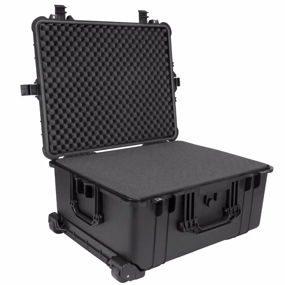 Caja de Herramientas impermeable de plástico rodante, equipo protector, carrito, caja de herramientas, rollo