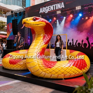Op Maat Gemaakte Kunstmatige Realistische Animatronic <span class=keywords><strong>Snake</strong></span> Modellen Siliconen Materiaal Voor Avonturenpark Outdoor Kleuterschool Dierentuin Park - Product Image 2