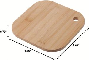 Posavasos de Bambú Ecológicos Multiusos de Estilo Clásico, Resistentes al Calor, 10x10cm, Rectangulares, para Cocina, Restaurante, Tazas de Café - Product Image 6
