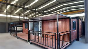 Sang trọng 30ft mở rộng bằng gỗ thép container nhà với thiết kế hiện đại di động đúc sẵn nhà - Product Image 3