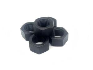 Écrous hexagonaux noirs en acier au carbone, filetage métrique, droitiers, pour fixation industrielle lourde - Product Image 2